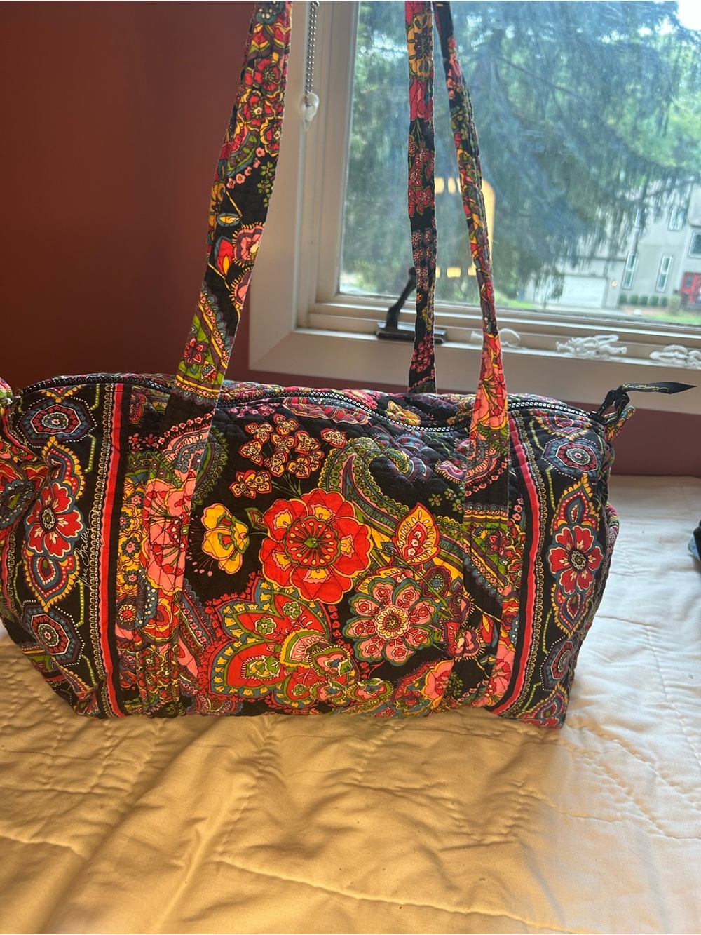 Vera Bradley Symphony in Hue Quilted Floral Travel Mini Duffle
